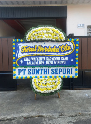 Papan Bunga Duka di Sirnagalih
